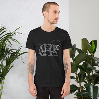 T-shirt is soft & lightweight, with a little stretch; comfortable and flattering 100% combed cotton