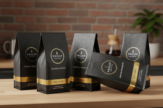 5 PROOF Coffee Roasters coffee bags