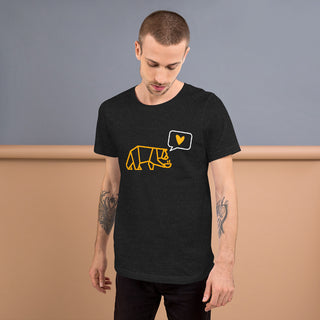 T-shirt is soft & lightweight, with a little stretch; comfortable and flattering 100% combed cotton